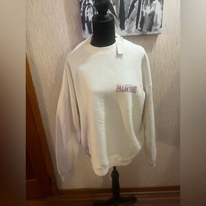 Abercrombie & Fitch White Sweatshirt